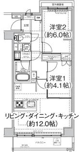 エルフォルテ東日暮里【3階】の間取り