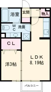 Lively Court【106号室】の間取り