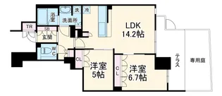 ソルレヴェンテ四条大宮【1階】の間取り