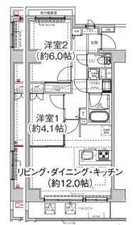 エルフォルテ東日暮里【6階】の間取り