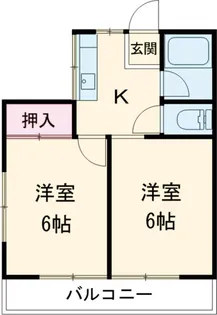 イエローハイツ茎崎【201号室】の間取り
