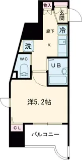 クレイシア旗の台【3階】の間取り