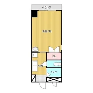 フローレスタナベ【5階】の間取り