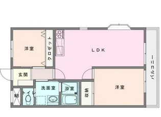グリーンパレスケント【4階】の間取り