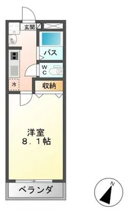 レジデンス・ウィローⅡ【1階】の間取り