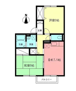 プランドールNT【201号室】の間取り