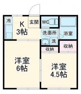 鈴木ハイツ【1階】の間取り