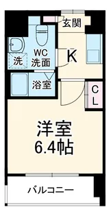 レジュールアッシュ塚本【8階】の間取り