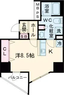 ガリシア大塚駅前【10階】の間取り