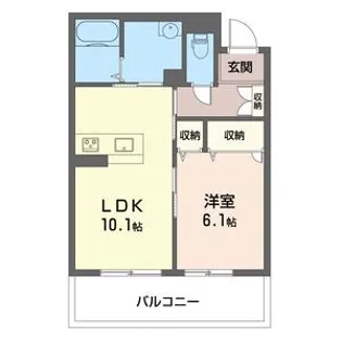 ルーシーエメラルド【2階】の間取り