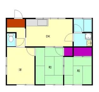 駒千代ハイツ【C号室】の間取り