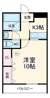 アゼリア浜田A【201号室】の間取り