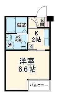 ボヌール蒲生【4階】の間取り