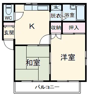 サマックスフタバ【2階】の間取り