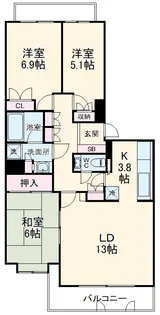 パーク・ハイム鷺沼一丁目【5階】の間取り