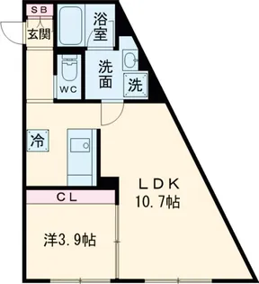 CREAL学芸大学【1階】の間取り