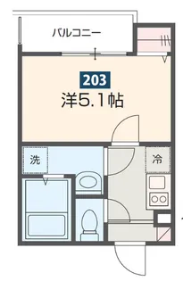 MELDIA三鷹【2階】の間取り