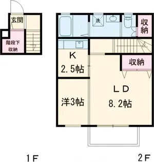 ラス・フローレンス【1階】の間取り