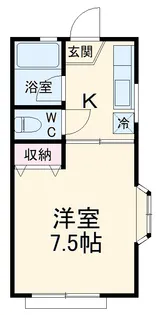 サンライズすやま【201号室】の間取り