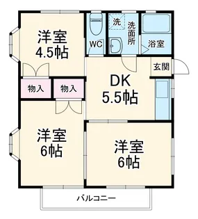 サンハイツⅢ【2階】の間取り