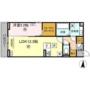 プライムヒル【1階】の間取り