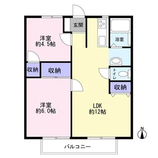 メゾン・ド・サンシャインⅠ【1階】の間取り