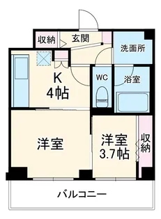ダイヤモンドクレスト南流山【3階】の間取り