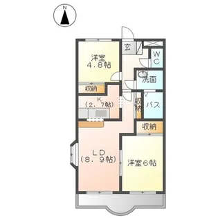Sティファニー【1階】の間取り