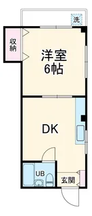 タウンハイツ中山【2階】の間取り