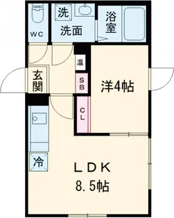 CASA GRAZIE 新小岩【4階】の間取り
