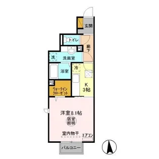 ストラール D【1階】の間取り