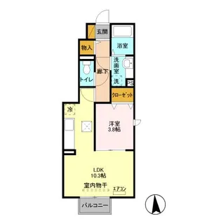 ストラール D【201号室】の間取り