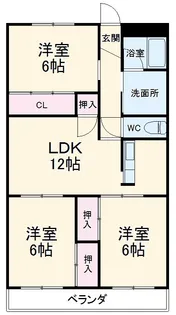 グランド三栄【305号室】の間取り