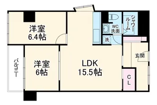 サンハイム南森町【407号室】の間取り
