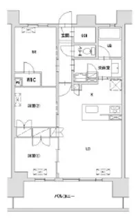 八王子レジデンス【2階】の間取り