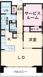 八王子レジデンス【12階】の間取り