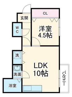 ゴールドスター桜の町【1階】の間取り