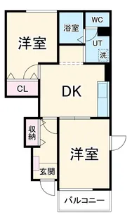 カリーノA【1階】の間取り