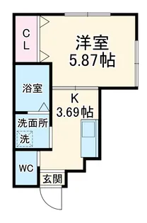 シェラトン桜【202号室】の間取り