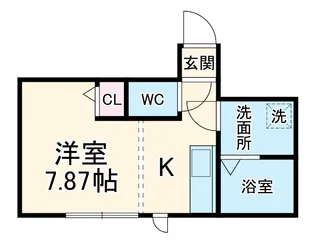 シェラトン桜【205号室】の間取り