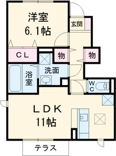 セジュールVI【1階】の間取り
