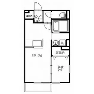 メイフェア【202号室】の間取り