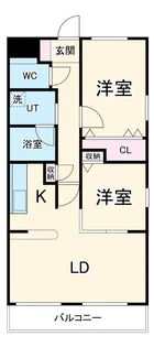 クリスタルスクエア【2階】の間取り