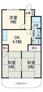 シュロス鵜の森【2階】の間取り
