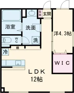 Aglala目黒中央【3階】の間取り