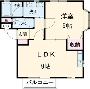 石幸ハイツA【201号室】の間取り