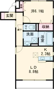 フォーリア【1階】の間取り