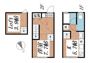 ティロ・フィナーレ松戸B【5号室】の間取り