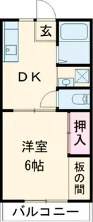 プルミエールエビハラパーソンズB棟【2階】の間取り