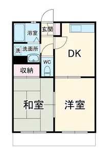 セルアーモ稲葉Ⅲ【102号室】の間取り